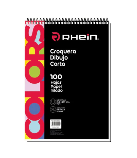 Croquera Carta 21.6X27.9 Cm 100 Hojas Rhein