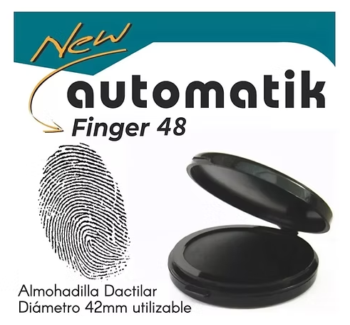 Huellero tinta color negro