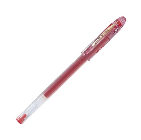 Lapiz Tinta Gel 07 Mm Rojo Super Gel Grip Goma Begreen Pilot