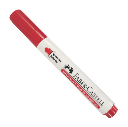 Marcador De Pizarra Punta Redonda Rojo Faber Castell