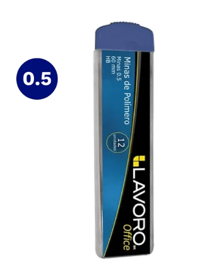 Minas Polimero 0,5 Mm 12 Unidades Lavoro