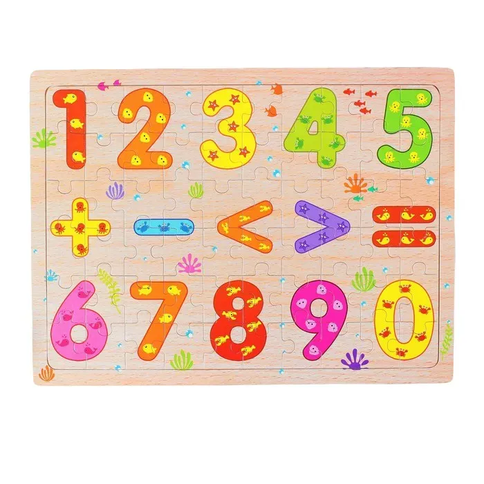 Rompecabezas En Madera Tematico Aprendizaje Puzzle Niños