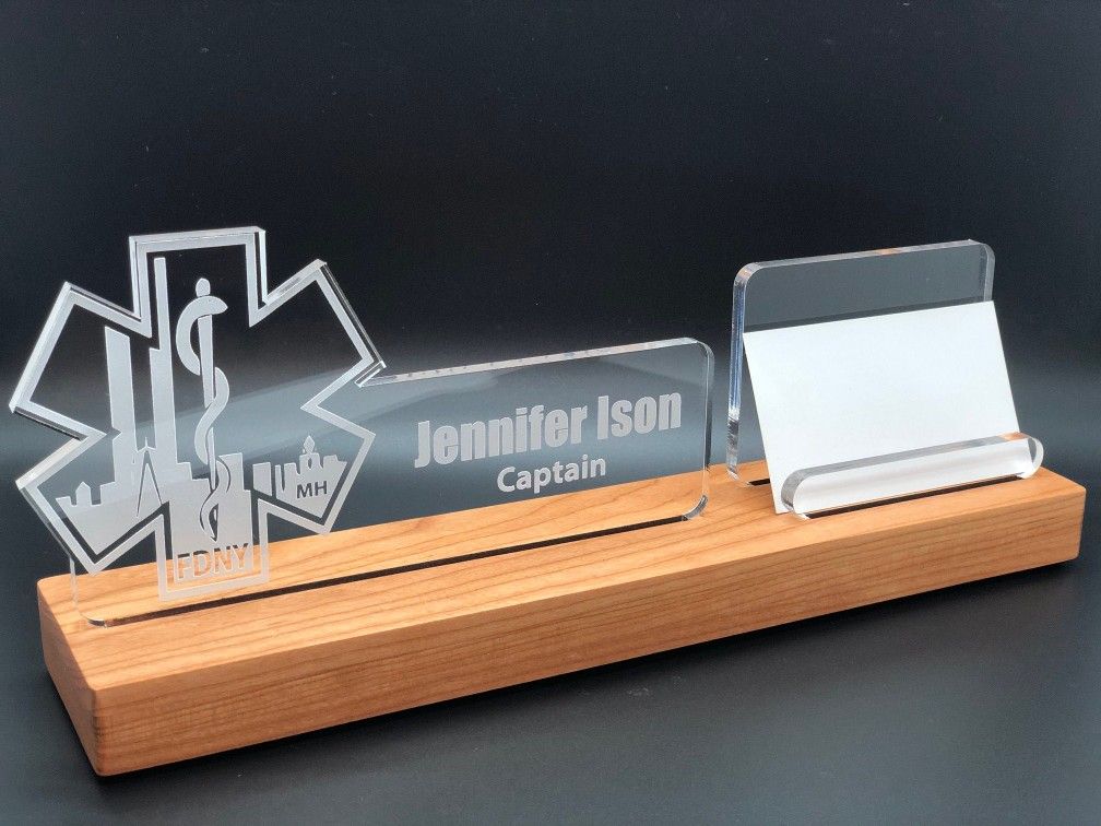 Placa con texto