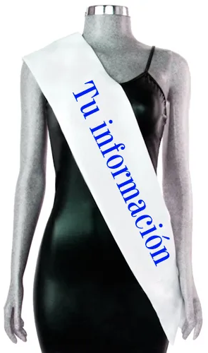 Banda sublimada personalizada con logo y texto